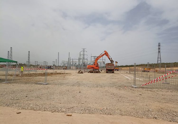 Obra industrial. Subestación Eléctrica en Chucena. Huelva.