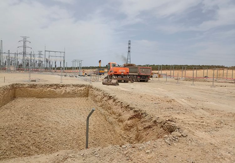 Obra industrial. Subestación Eléctrica en Chucena. Huelva.