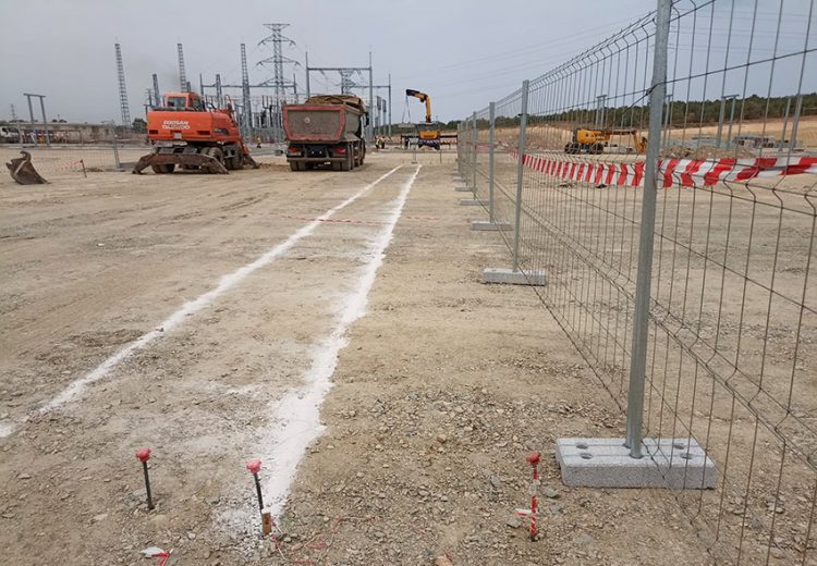 Obra industrial. Subestación Eléctrica en Chucena. Huelva.