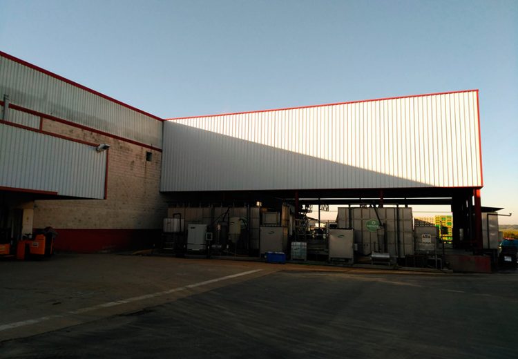 Obra industrial. Grupo Zinc. Greenmed. Sevilla