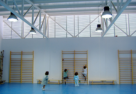 Edificación. Grupo Zinc. CEIP Marie Curie Sevilla