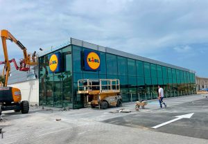 Obra industrial. Nueva tienda Lidl, Rota. Cádiz.